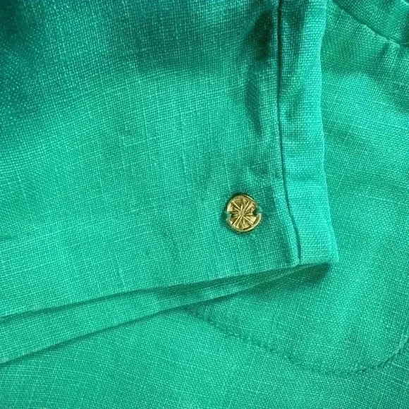 Lilly Pulitzer Lilo Linen Flat Front Short - Size XS - Picture 5 of 10